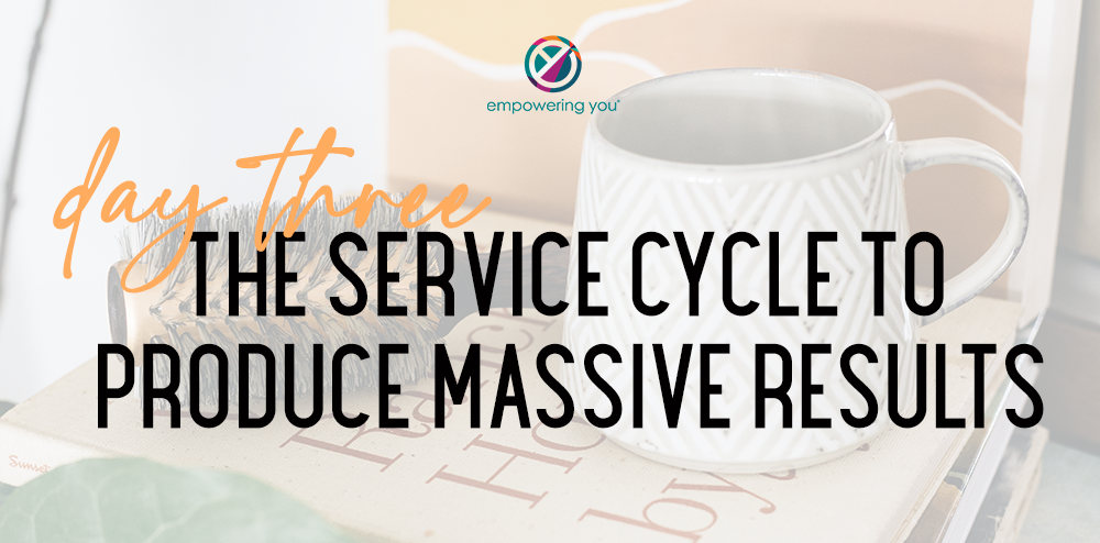 The Service Cycle to Produce Massive Results
